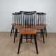 Set 6 chaises  Fanett de Ilmari Tapiovaara