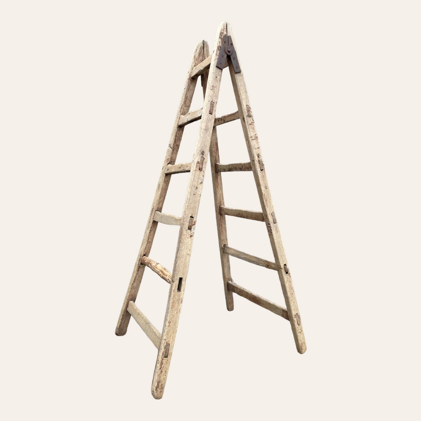 Old wooden painter's ladder
