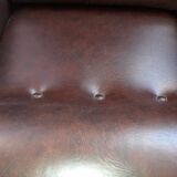 Vintage leather-like club chair