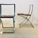 One off Hand painted set of four ‘Luisa’ Dining Chairs by Marcello Cuneo