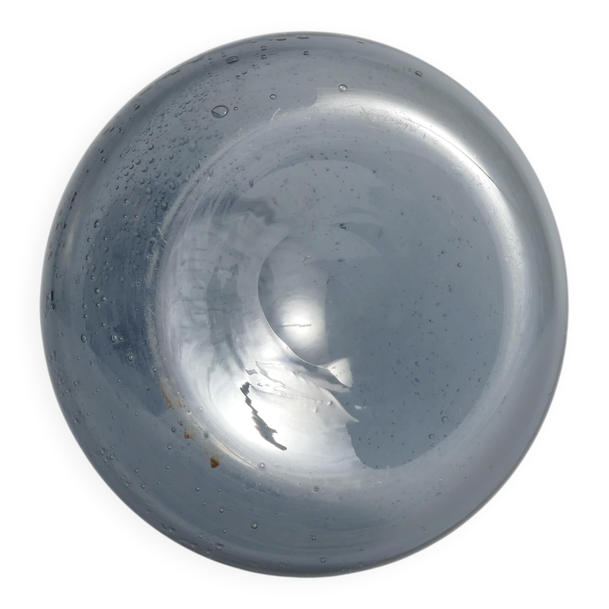 Scandinavian Modern Blue Glass Vase by Erik Höglund for Boda, Sweden 1960's