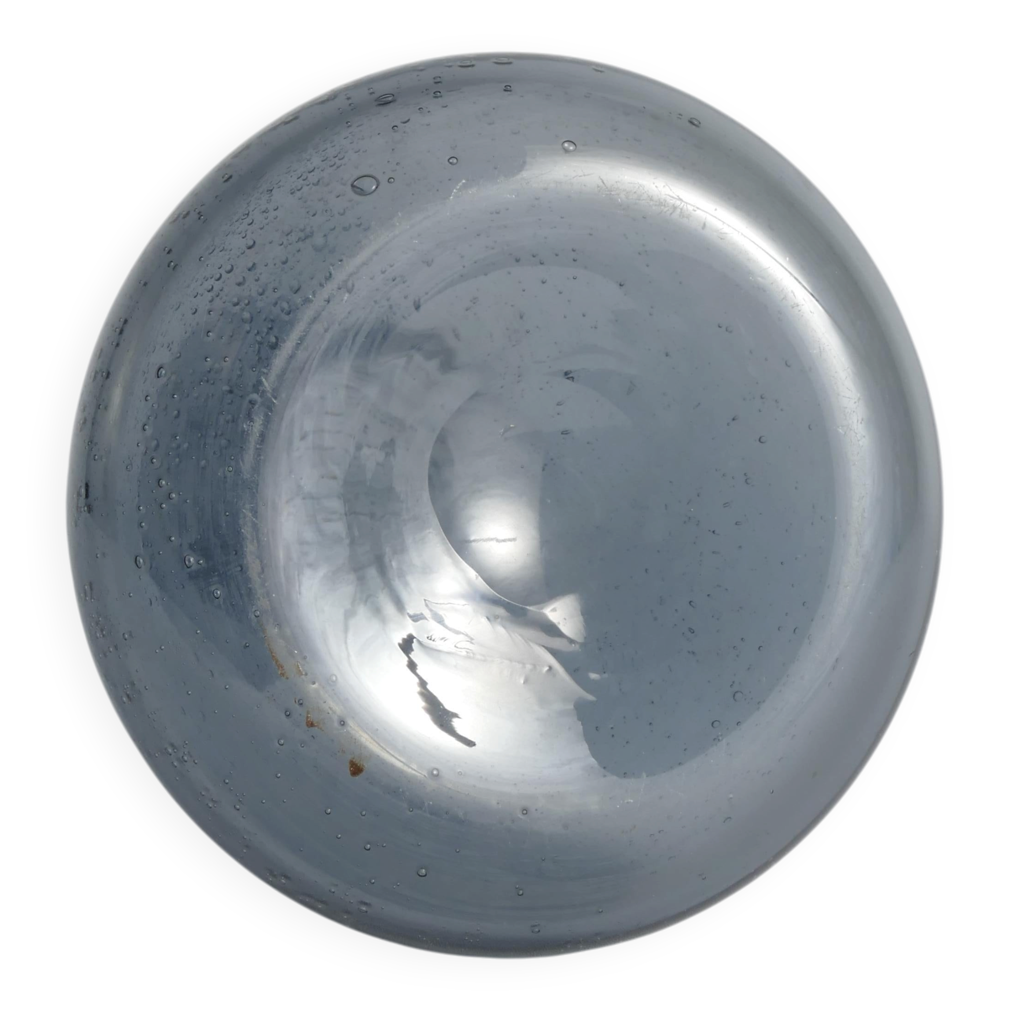 Scandinavian Modern Blue Glass Vase by Erik Höglund for Boda, Sweden 1960's