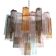 Lustre multicolore en verre de murano « tronchi »