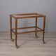 VINTAGE 1960S FOOD TROLLEY IN WOOD AND GLASS, ITALIAN DESIGN