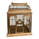 Cage à oiseaux vintage doré Colonial