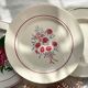6 Mismatched Vintage Plates with Floral Pattern