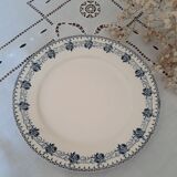 6 old flat plates mismatched iron earth