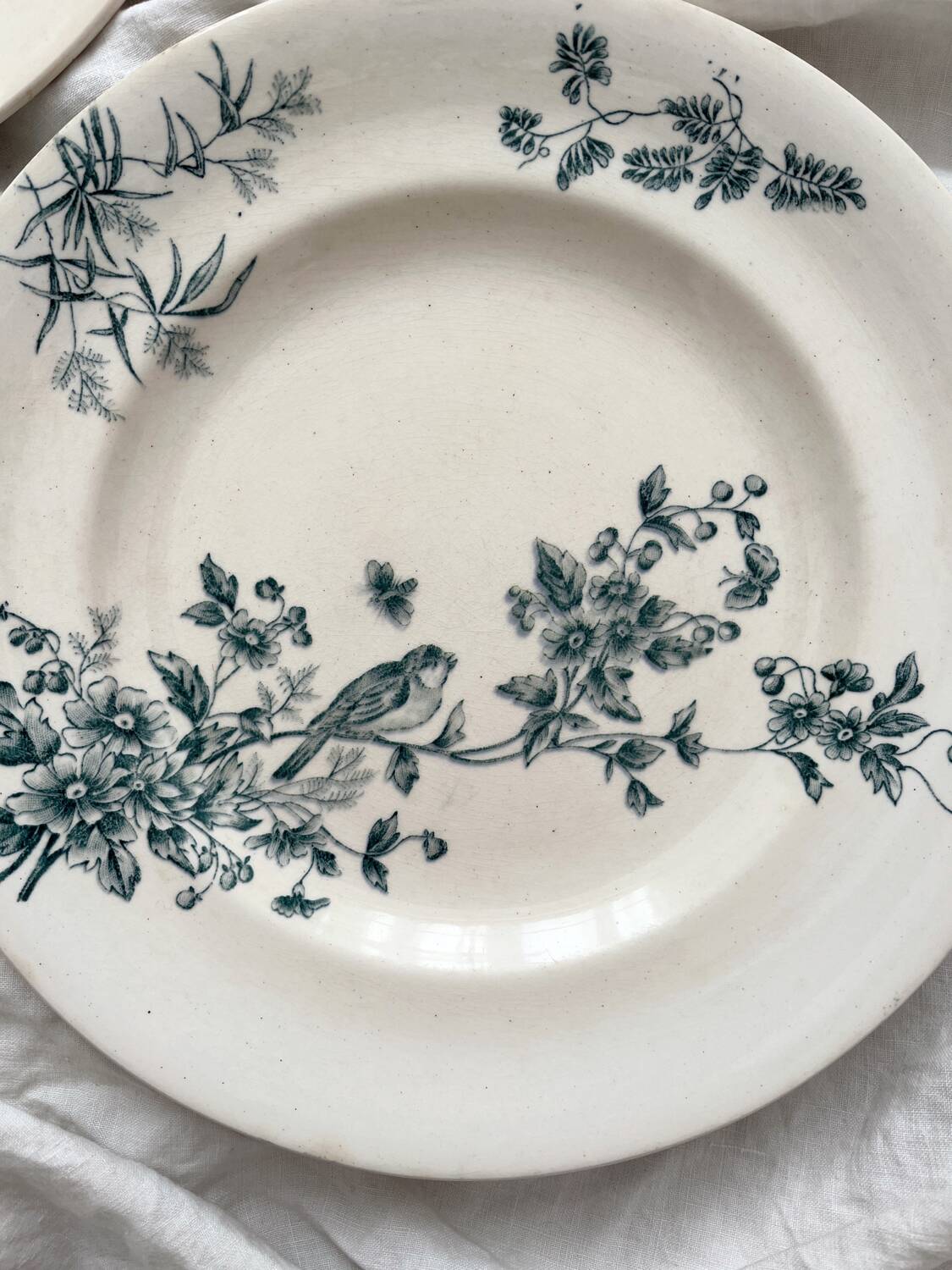 2 flat plates in iron earth “Mignon” Longwy