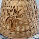 Vintage wall lamp in electrified rattan to new