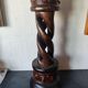 Vintage twisted wooden candlestick