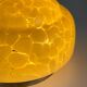 Yellow glass ceiling lamp Art Deco, 1950s