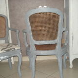 Pair of Louis XV style cannage chairs