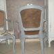 Paire de fauteuils en cannage de style Louis XV