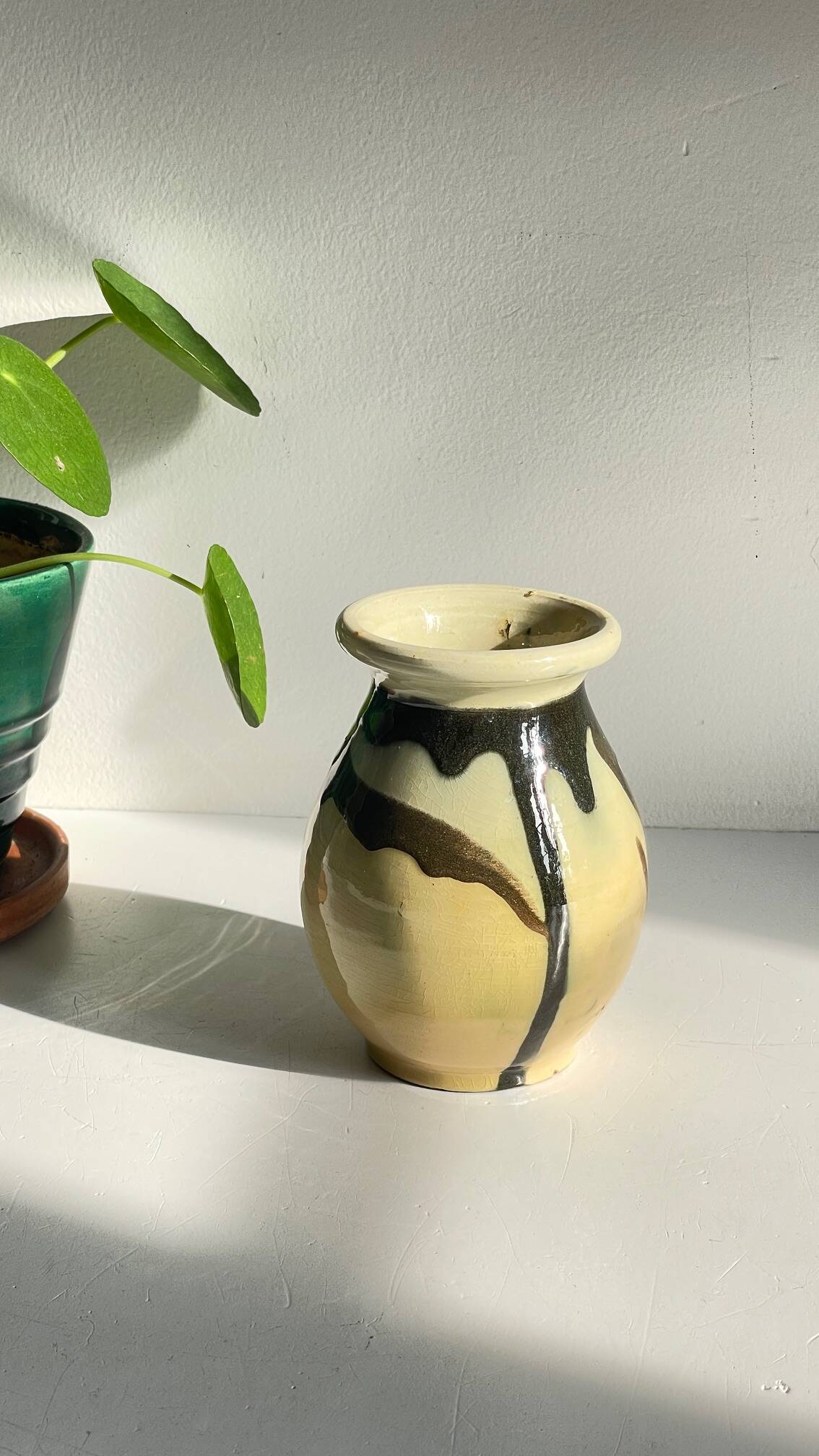 Vintage Ceramic Vase AEGITNA Vallauris FRANCE