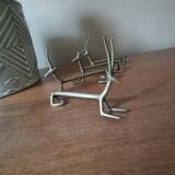 4 antique artisanal African zoomorphic knife holders from the 1970s.