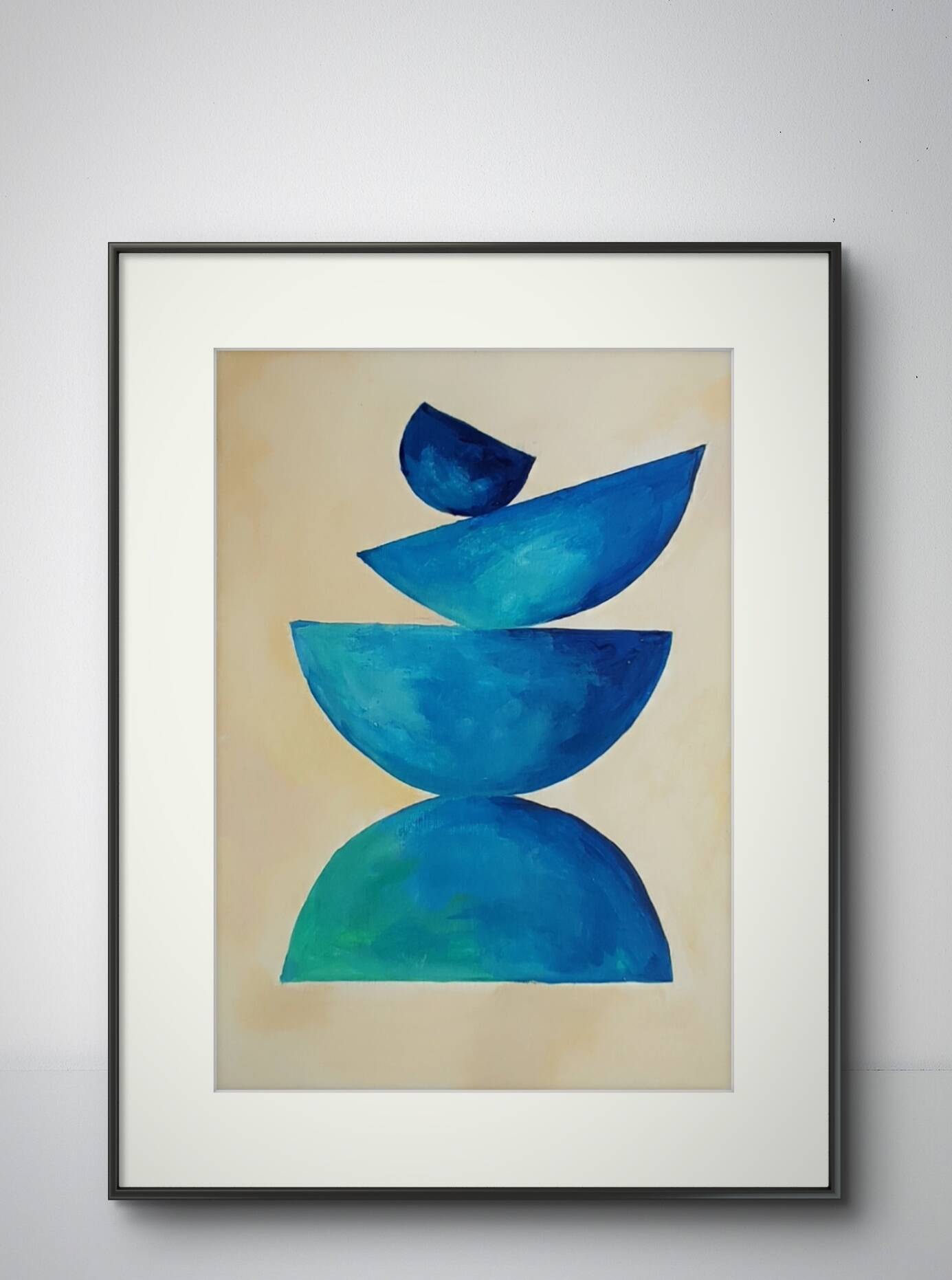 Minimalist geometric painting