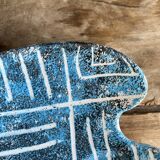 Vallauris Vintage Catchall – Palette Shape – Blue & White – 1950s/60s