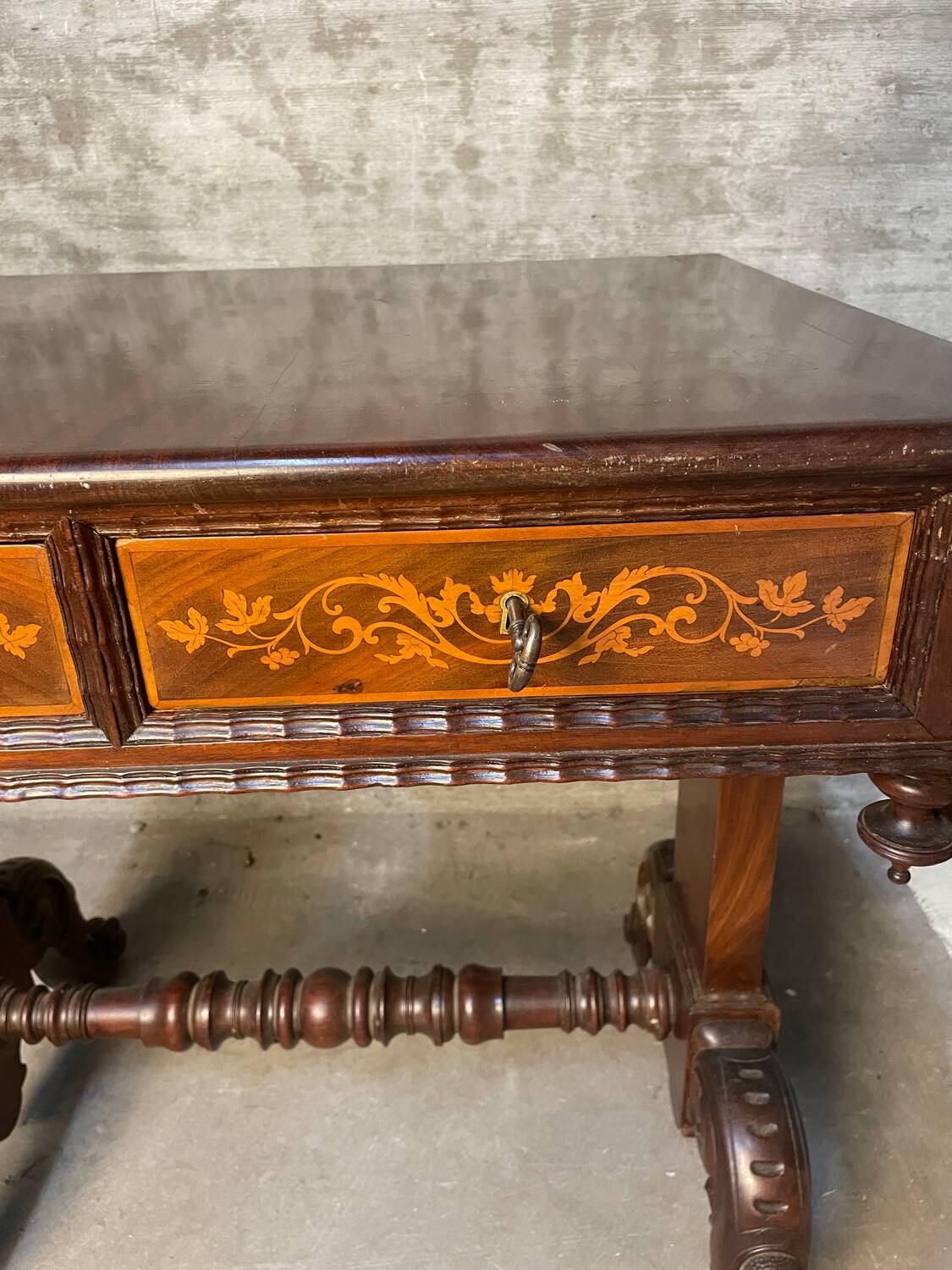 Writing table A Regency Irish carved mahogany writing table circa 1800