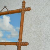 Bamboo-style mirror 57x41cm
