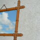 Bamboo-style mirror 57x41cm
