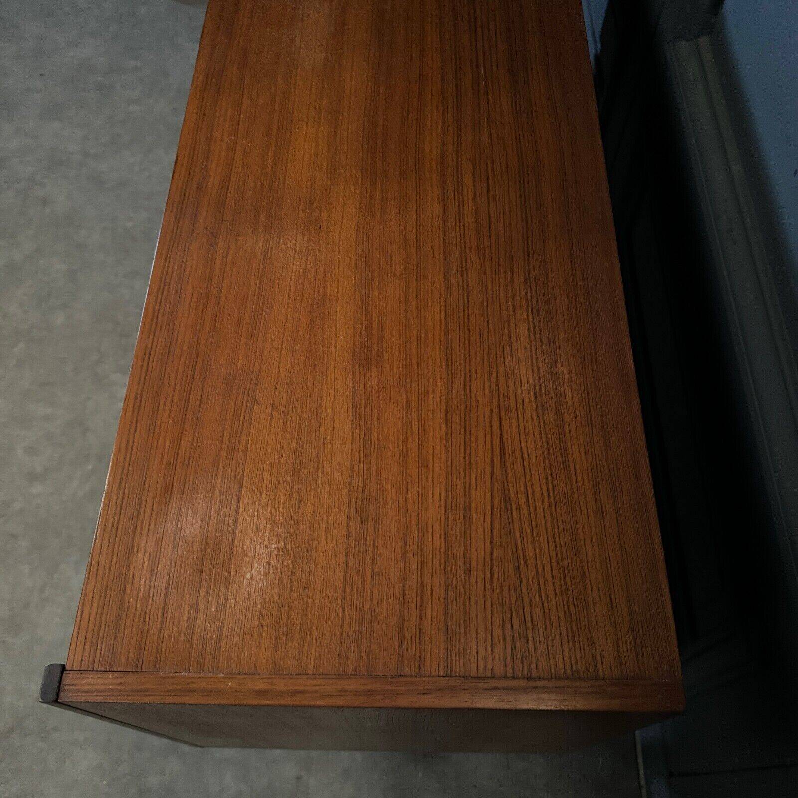 Small Scandinavian teak sideboard 1960s three drawers