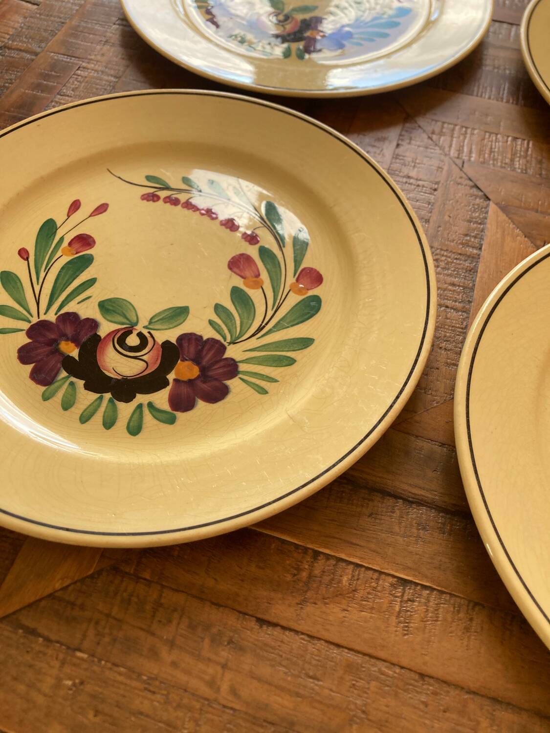 4 assiettes Sarreguemines