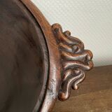 Hollow carved wooden dish