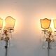 Sconces In Gilded Bronze And Crystal, 1980s, Set Of 2