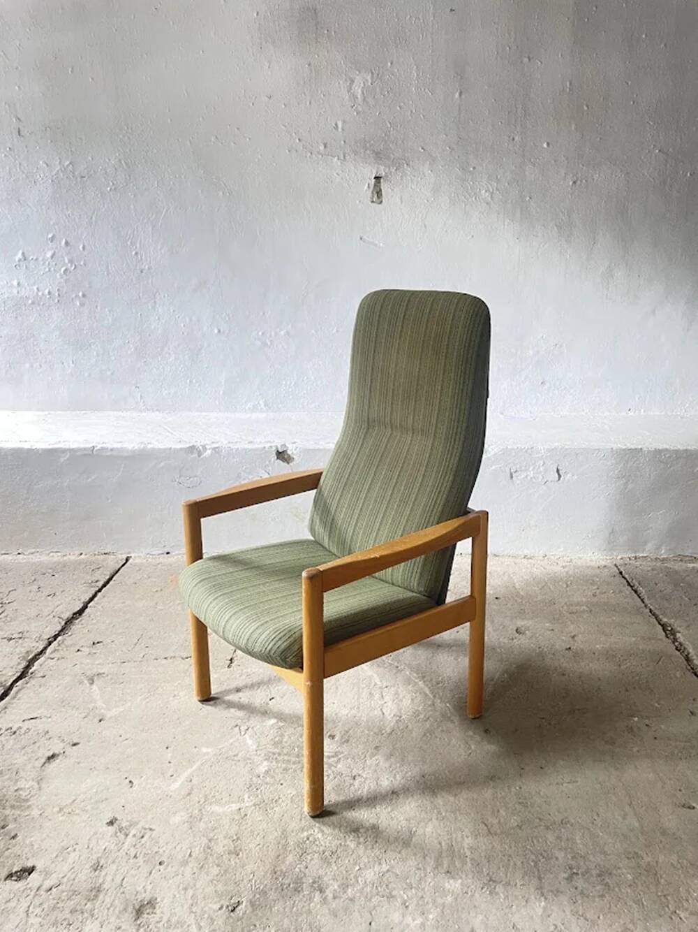 Scandinavian high-back lounge chair