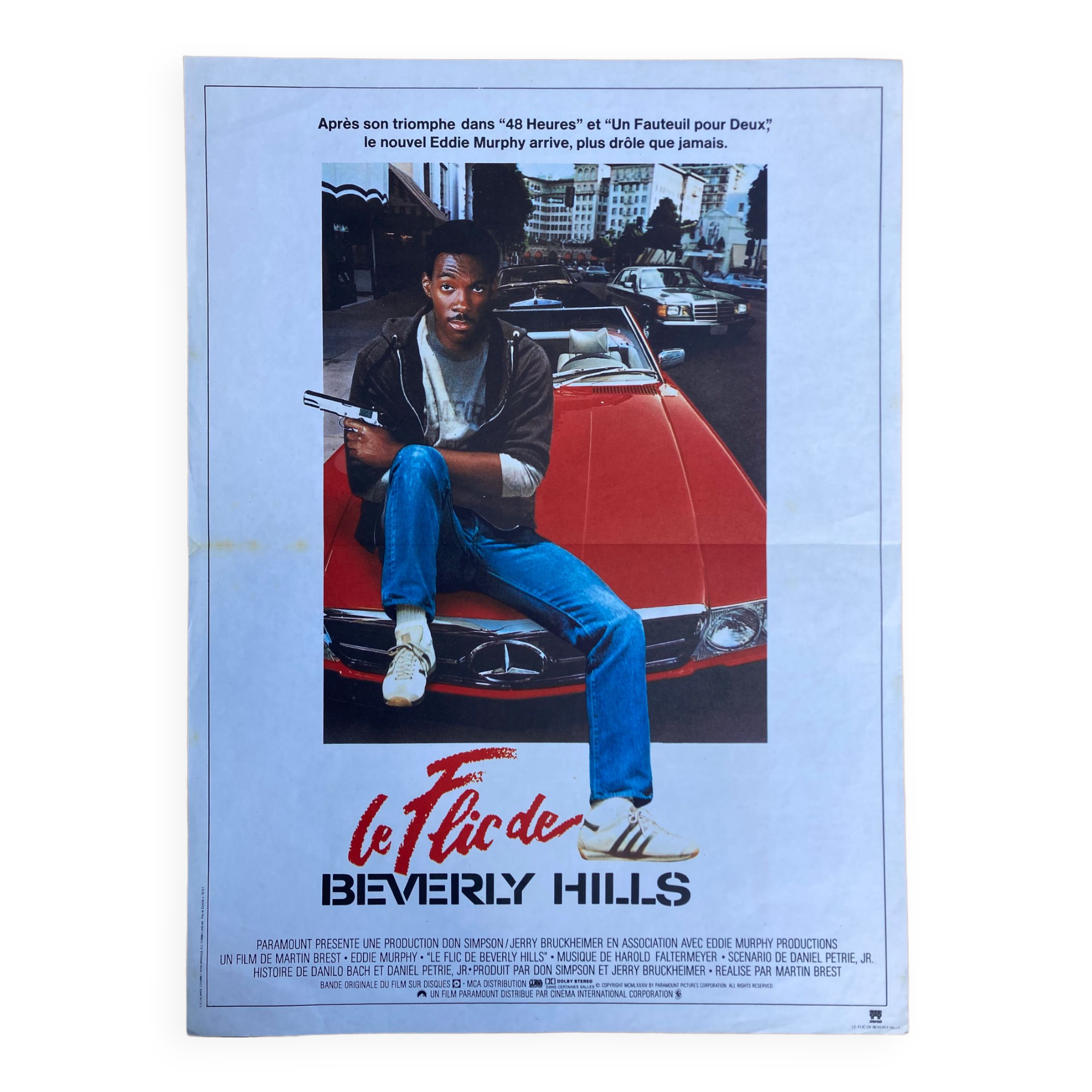 Affiche cinéma originale "Le flic de Beverly Hills" Eddie Murphy