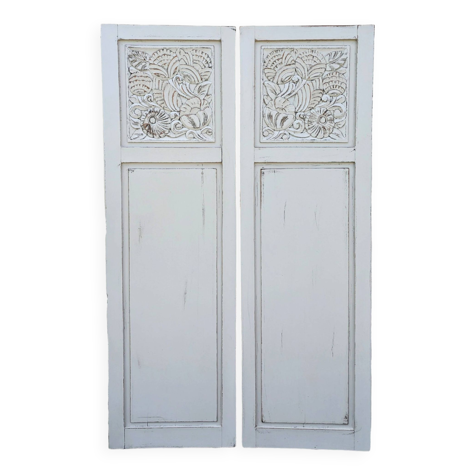 Pair of Art Deco Door panels with patina 1930