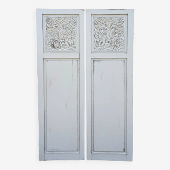 Pair of Art Deco Door panels with patina 1930