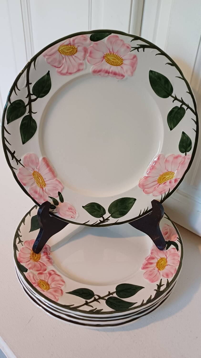 Set of 6 Wild Rose dinner plates Villeroy and Boch
