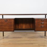 Mid-Century Freestanding Rosewood Desk by Kai Kristiansen for Feldballes Møbelfabrik, 1960s