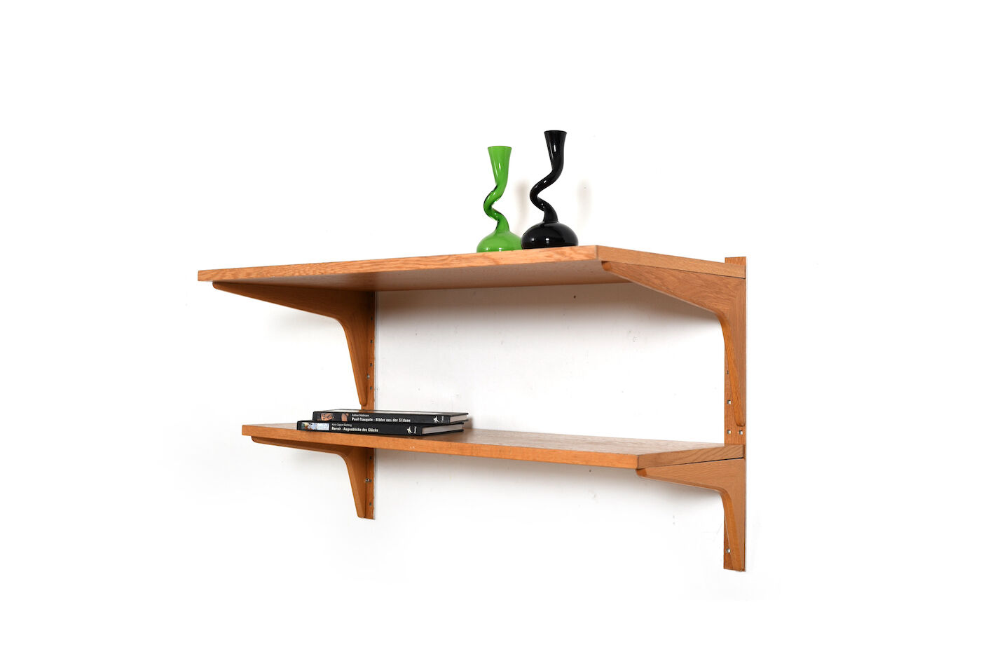 Small Danish Oak Shelves by HG Furniture 1960s
