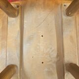 Lot de 12 chaises bistrot skaï rouge 1960 vintage