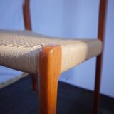 4 x dänische Stühle Niels O. Møller Teck Modèle 71