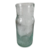 Vintage vase in very pale green bubbled glass, handcrafted