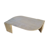 70s travertine eye coffee table