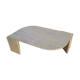 70s travertine eye coffee table