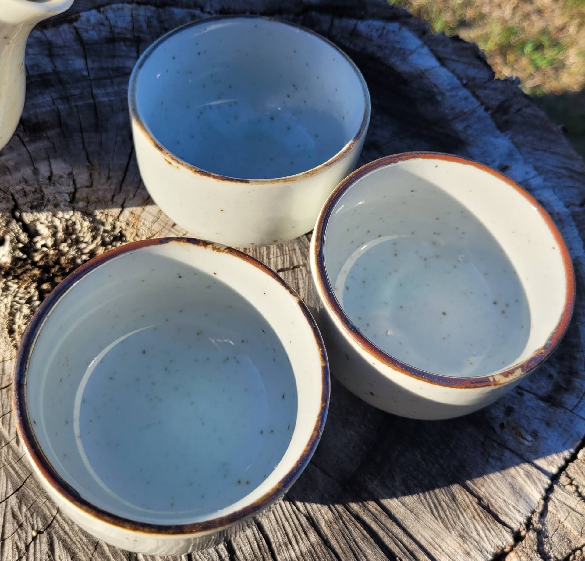 Japanese tea service in stoneware, possibly Otagiri.