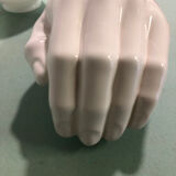 Ceramic hand wall lamp