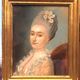 Portrait de femme au pastel vintage