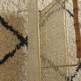 Perforated metal review door