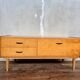 Vintage hi-fi TV cabinet with compass legs