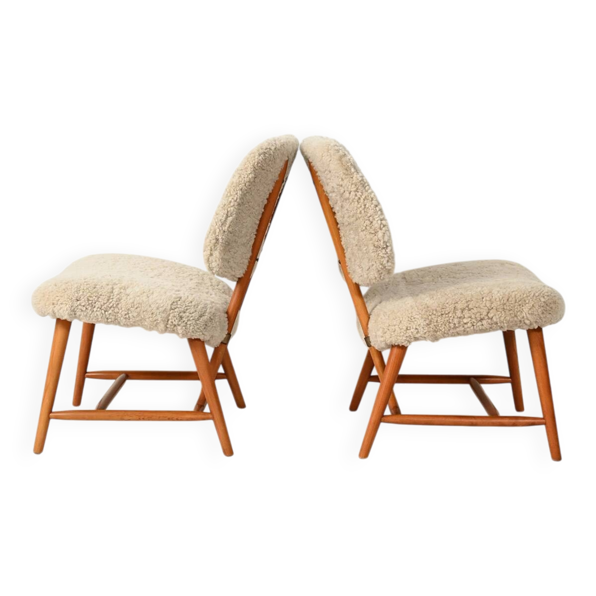 Paire de fauteuils « Te-Ve » d'Alf Svensson, années 1950