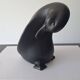 Pingouin En Céramique  Noir Vallauris André Baud