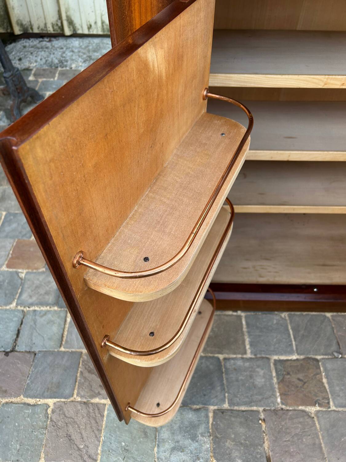 Art Deco style mahogany apartment bar
