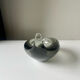 Sculptural Asymmetrical Holmegaard bowl by Per Lutken   Denmark  signed 1957