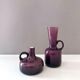 Friedrich Glass Vases, Pop Art Glass Vase, purple, Midmodern 60s, Home Decor